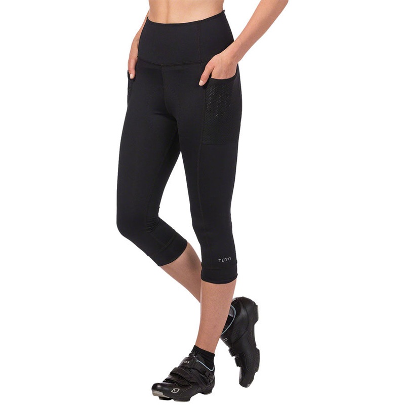 Terry Holster Hi Rise Capris – Black X-Large