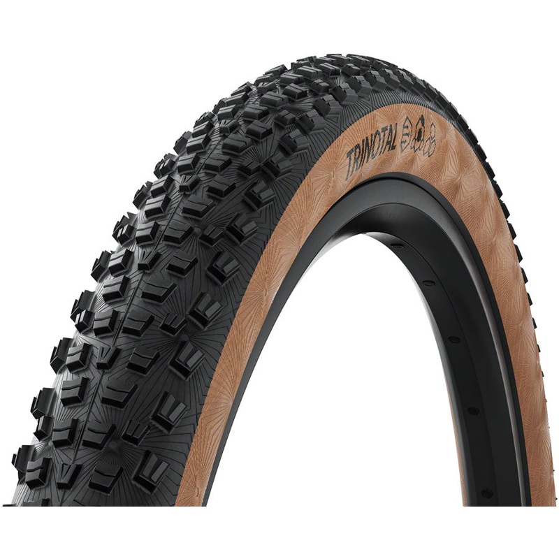 Continental Trinotal Tire – 29 x 2.40 Tubeless Folding BLK/Transparent Grip Race Casing E25