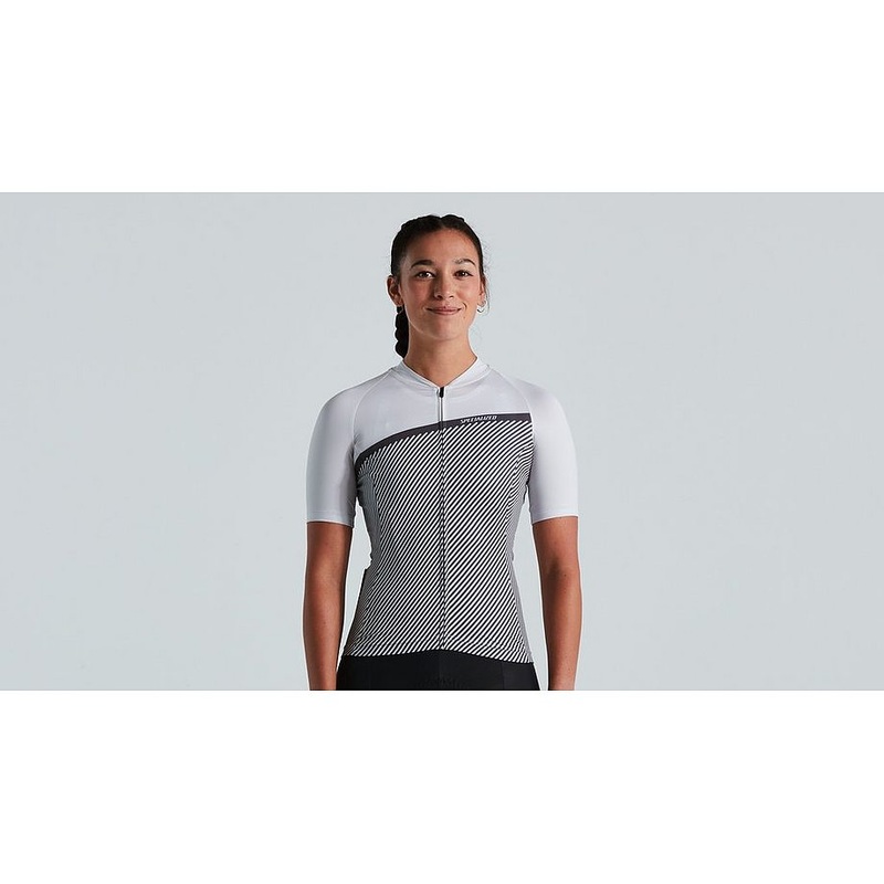 Specialized sl stripe jersey ss wmn dove grey xxl