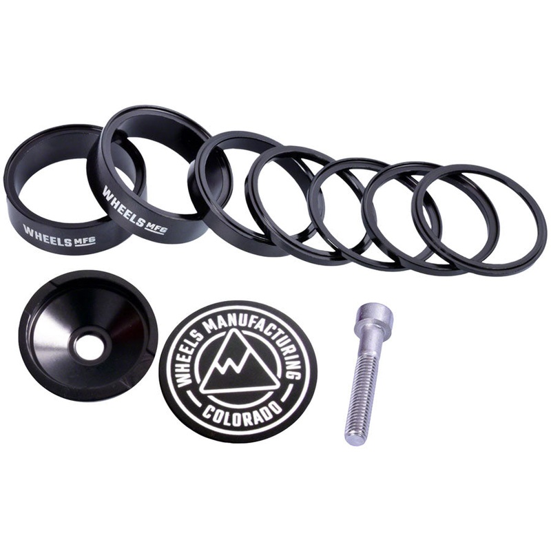 Wheels Manufacturing Pro StackRight Headset Spacer Kit – Black