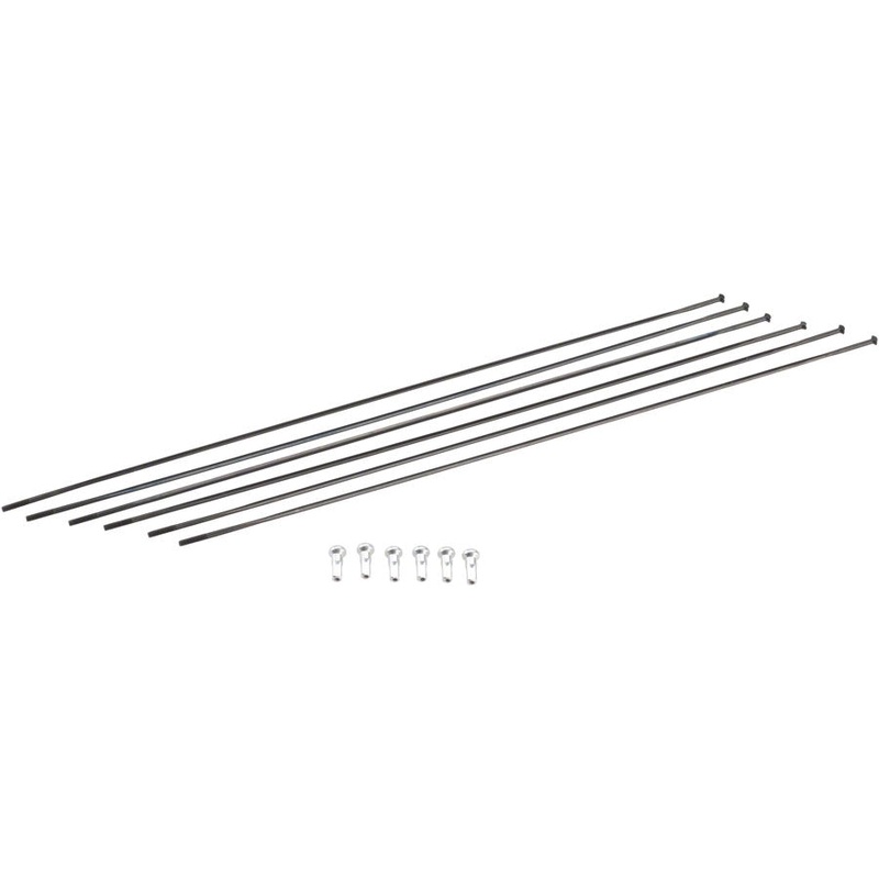 DT Swiss PR1400 DiCut 21 DB Spoke Kit: Front & Rear Black