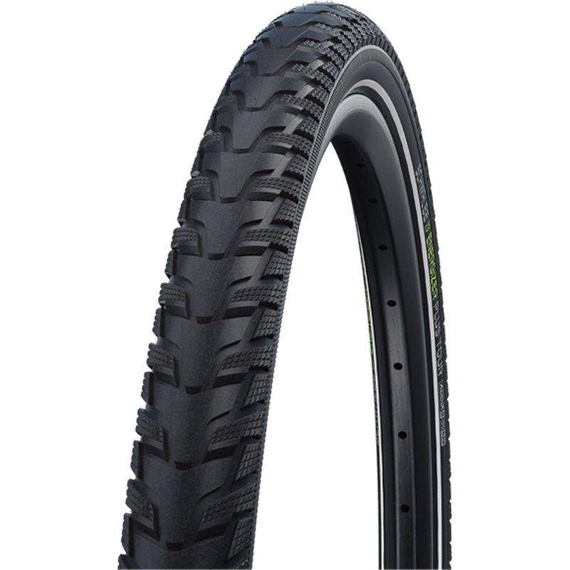 Schwalbe Energizer Plus Tour Tire – 700 x 35 Clincher Wire Black/Reflective Performance Addix E GreenGuard