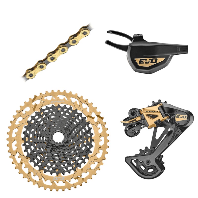 TRP EVO Drivetrain Groupset, 12-Speed, Black/Gold