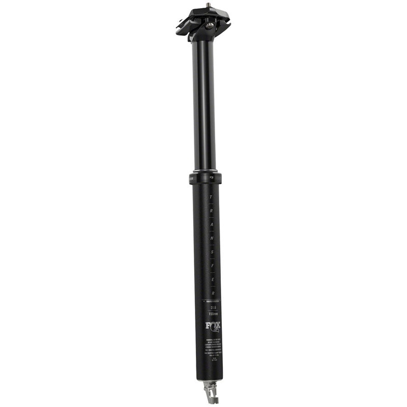 FOX Transfer Performance Elite Dropper Seatpost – 30.9 mm, 180 mm, Internal Routing, Anodized Black