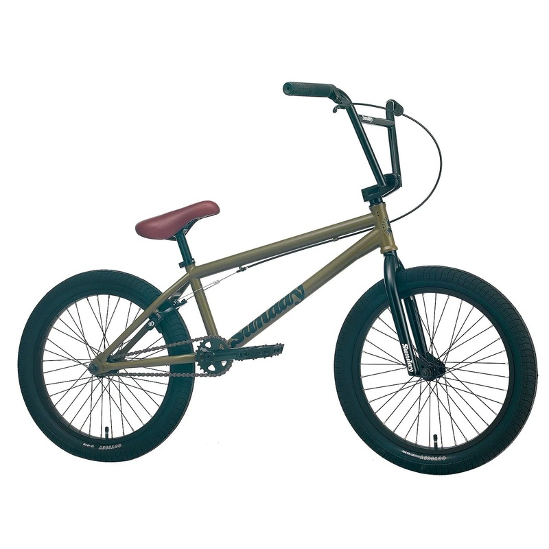 Sunday Scout 21″TT BMX Freestyle Bike-Matte Army Green