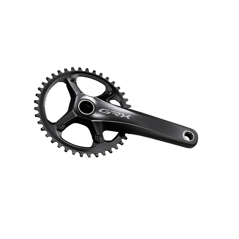 Shimano GRX FC-RX810-1 Crankset – 175mm 11-Speed 40t 110 BCD Hollowtech II Spindle Interface BLK