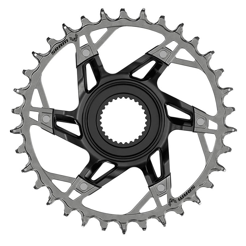 SRAM Bosch DU38 XX T-Type Steel Chainrings  34 & 36T, 12-Speed, Direct Mount, Narrow-Wide, Eagle Transmission for E-Mountain Bicycles