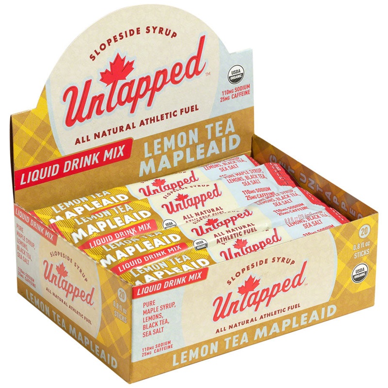 UnTapped Mapleaid Drink Mix – Lemon Tea Liquid Concentrate Box of 20 Single