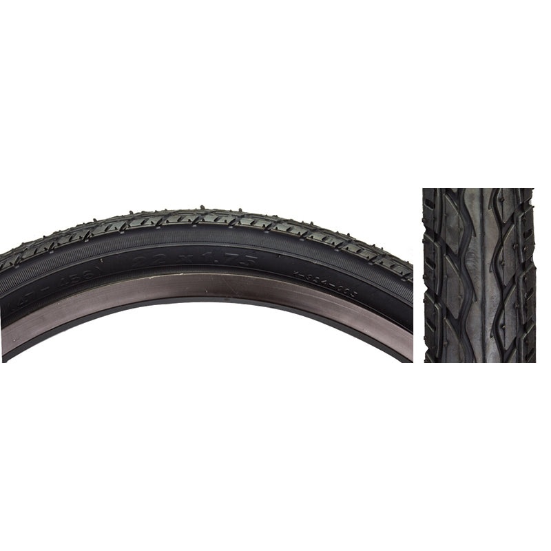 24×1.75 Kenda K-924 Smooth Tread BMX Tire – Black