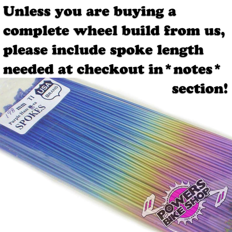 Titanium Spokes pack of 56