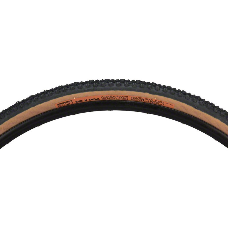 WTB Cross Boss Tire – 700 x 35, TCS Tubeless, Folding, Black/Tan, Light, Fast Rolling