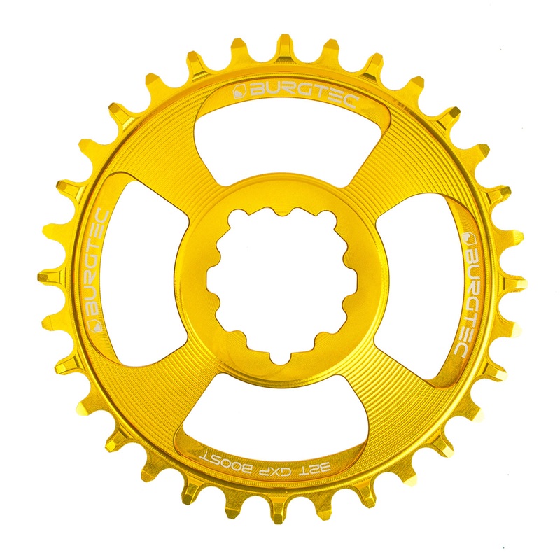 Burgtec GXP Boost 3mm Thick Thin Chainring 30T – Bullion Gold