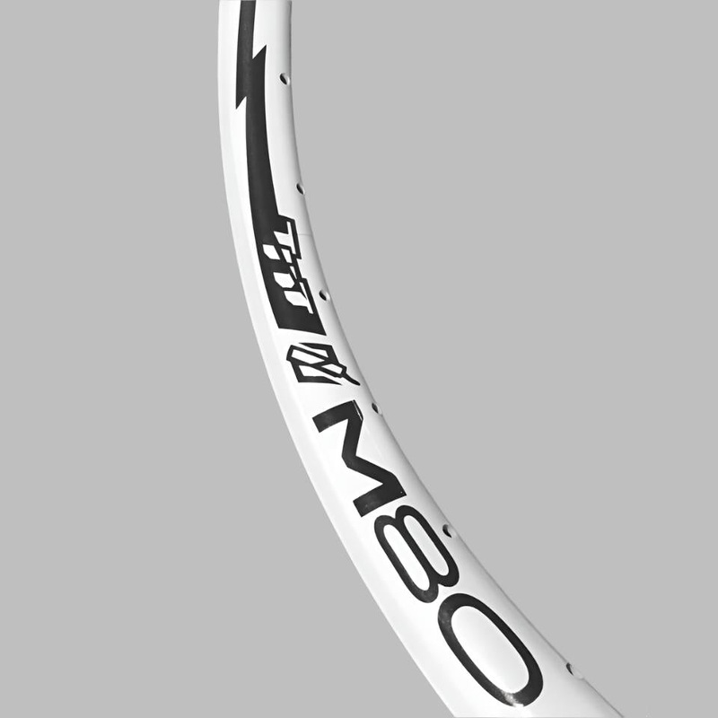 24″ (507mm) TNT M80 Double Wall Rim – 36H – White Front