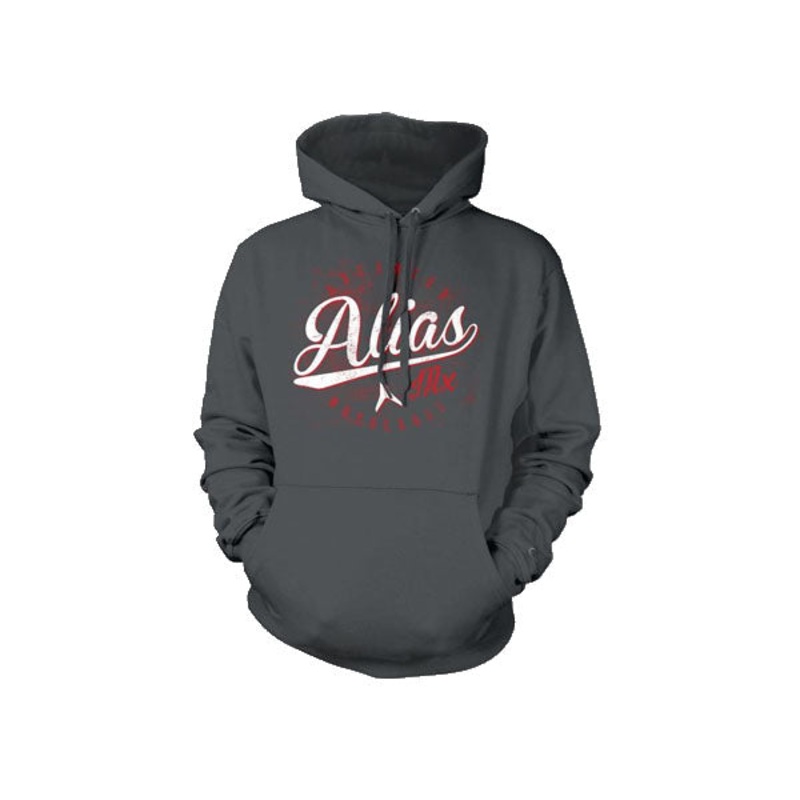 Alias Throwback Hoodie-Charcoal