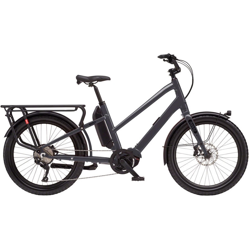 Benno Boost E Class 3 Etility Ebike – Bosch Performance Line Sport, 400Wh, Step-Through, Anthracite Gray, One Size