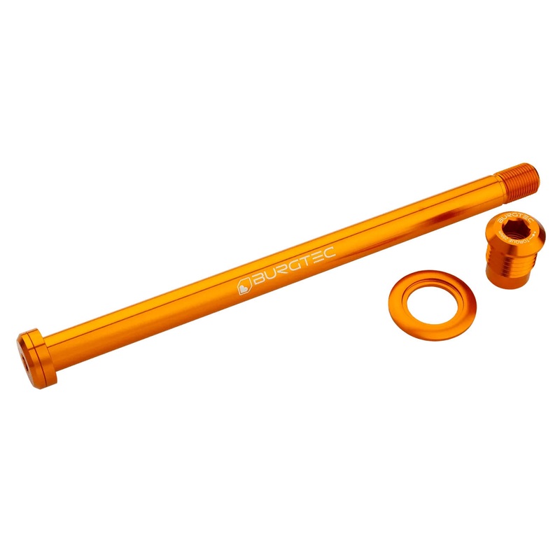 Burgtec Trek 184.5mm Rear Axle – Iron Bro Orange