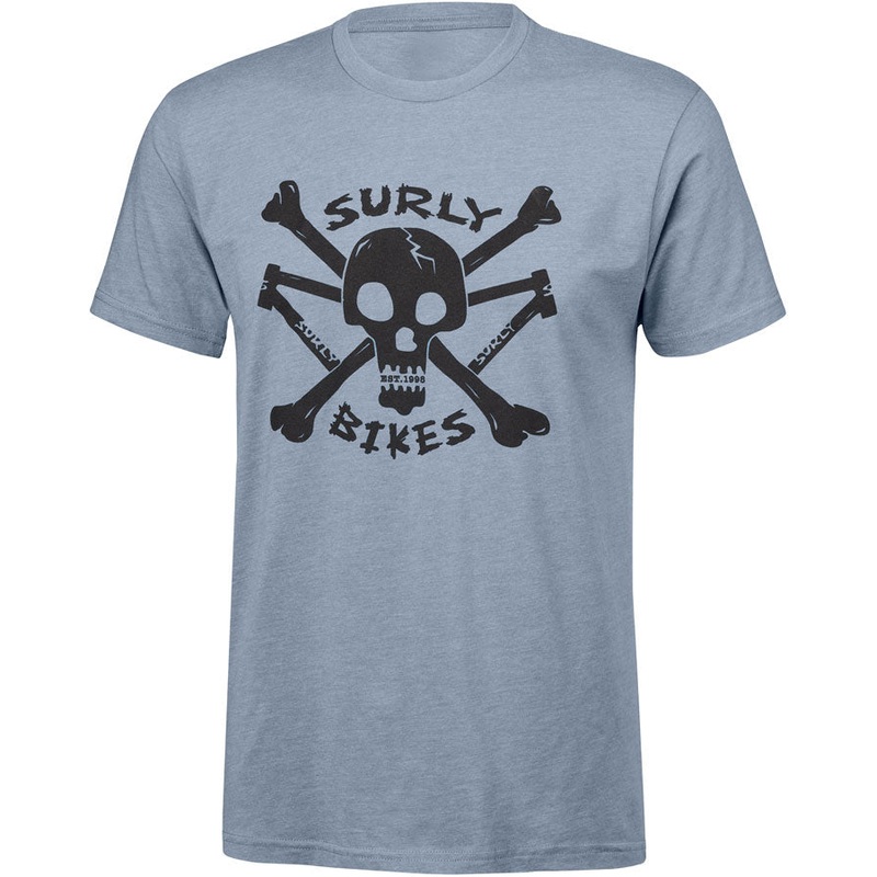 Surly Skullet Short Sleeve T-Shirt – Unisex Slate Blue 2X-Large