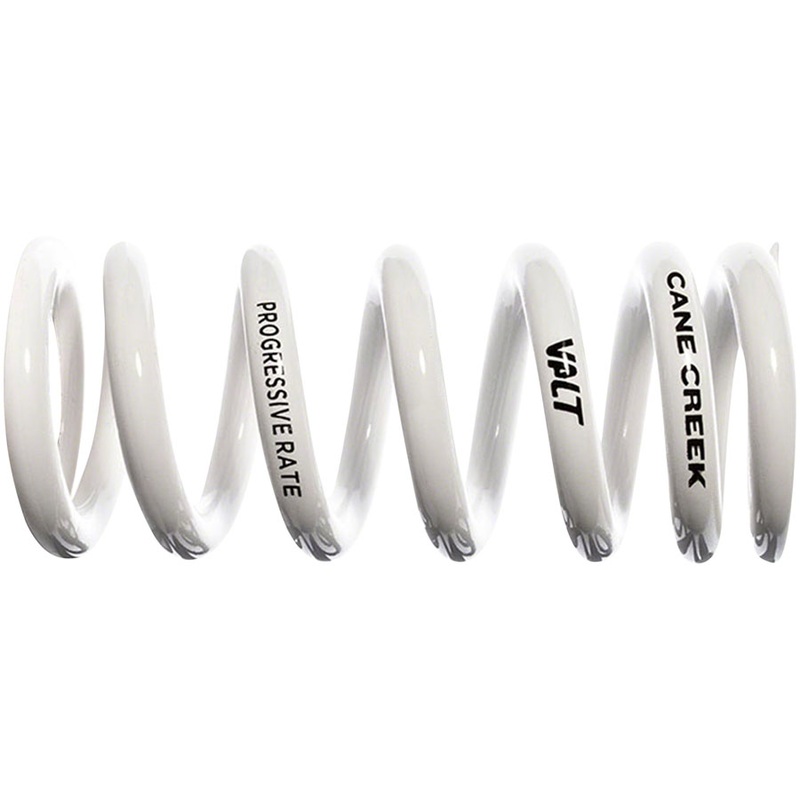 Cane Creek Progressive Rate VALT Lightweight Rear Shock Spring – 45mm x 450-550lbs, White