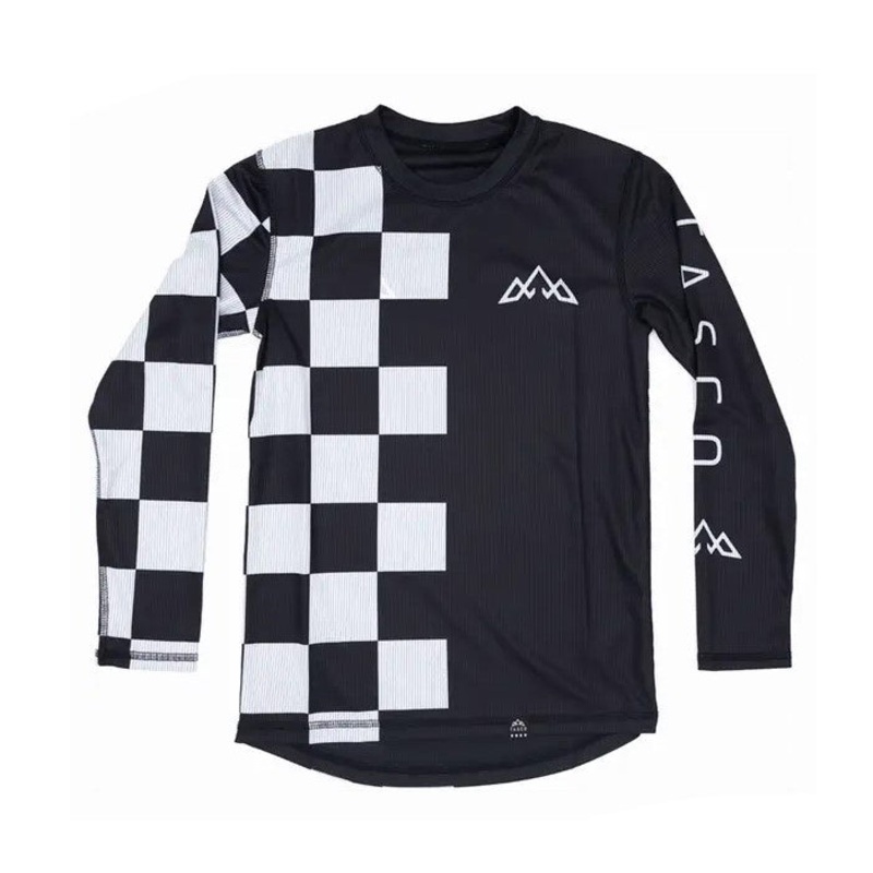 Tasco Mullet Reversible Ride Jersey, L/S, M, Black / White