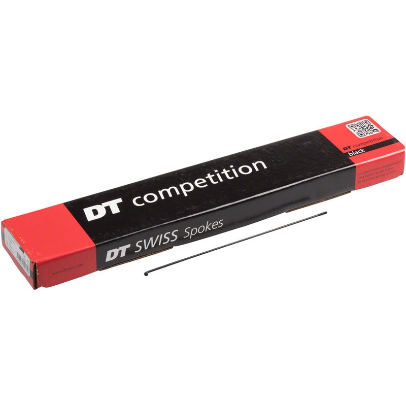 DT Swiss Competition Spoke: 2.0/1.8/2.0mm 189mm J-bend Black Box of 100