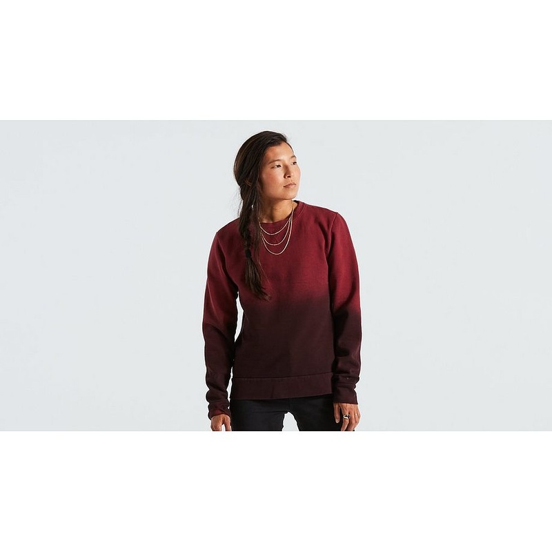 Specialized legacy spray crewneck ls wmn maroon xxl
