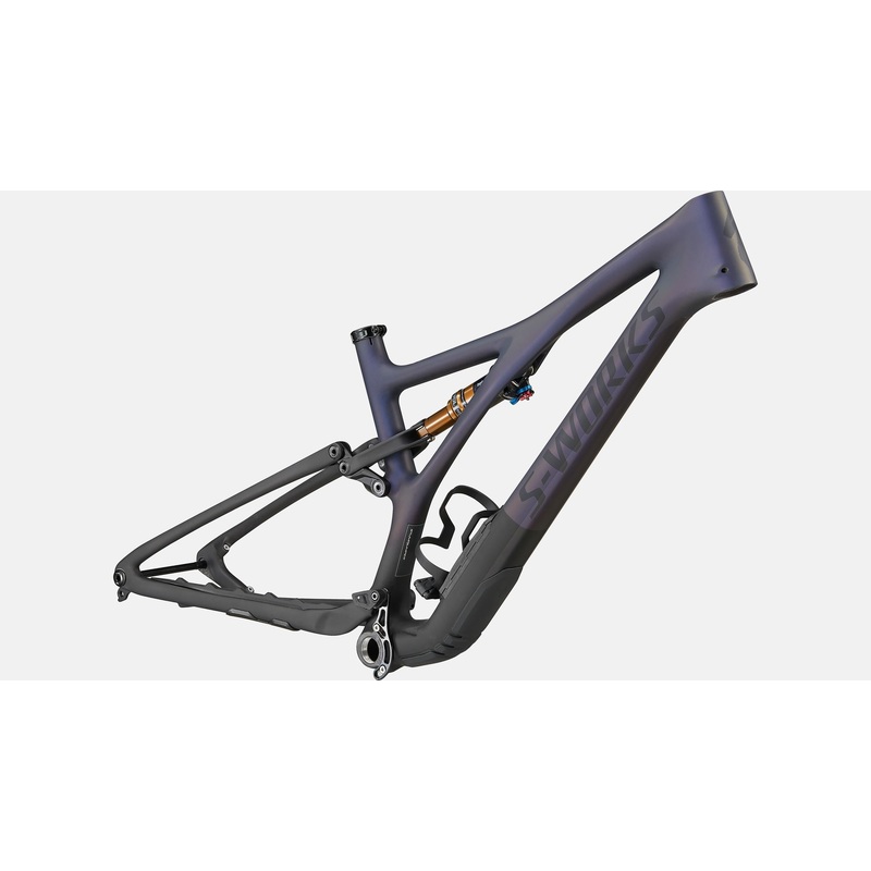2022 Specialized S-Works Stumpjumper 29″ Carbon Frameset – S1, Satin Dusty Blue Pearl / Black / Carbon