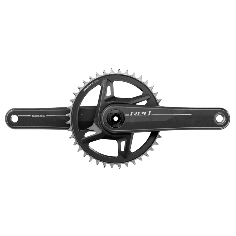 SRAM RED 1x XPLR Wide Crankset – 165mm, 13-Speed, 40t, 8-Bolt Direct Mount, DUB Spindle, Natural Carbon, E1