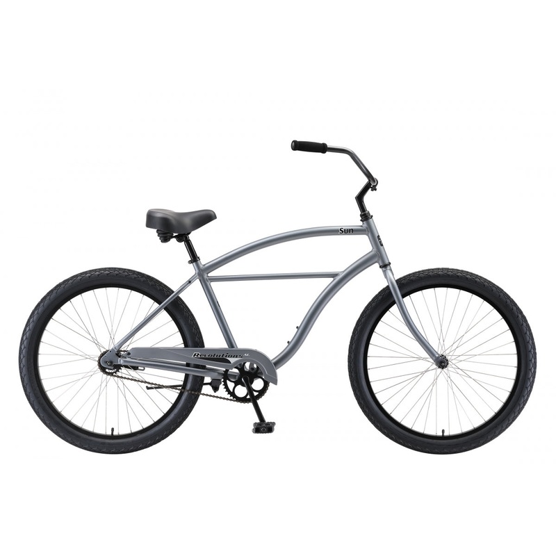 Sun Bicycles Revolutions-AL Step-Over 18.5in Aluminum Cruiser Bikes with Lightweight Frame, Single-Speed Drivetrain, Alloy Rims & Stylish Color Options