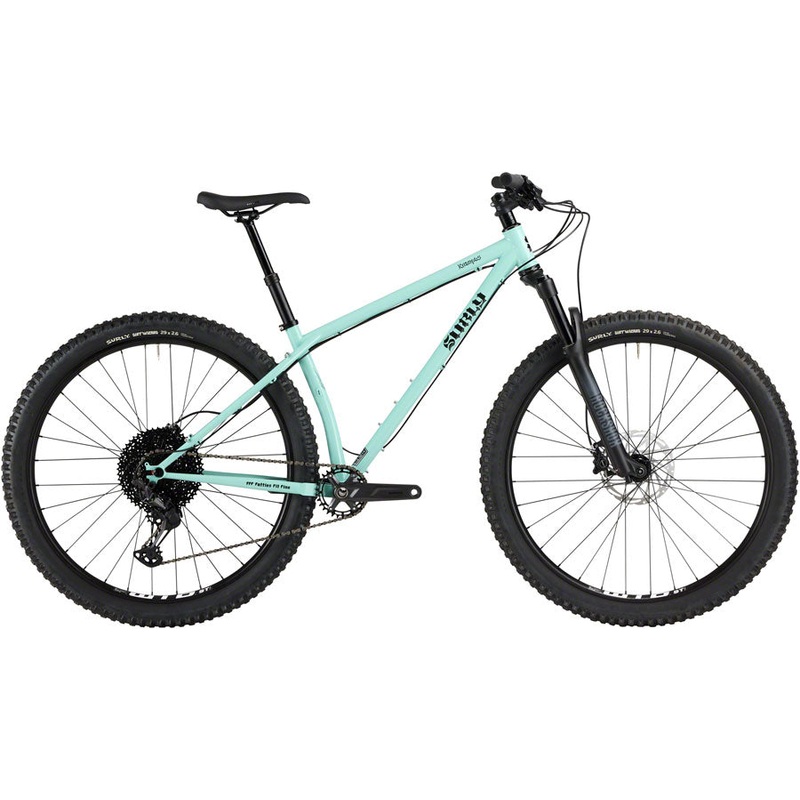 Surly Krampus Front Suspension Bike – 29″ Steel Blue Oyster Coat Medium