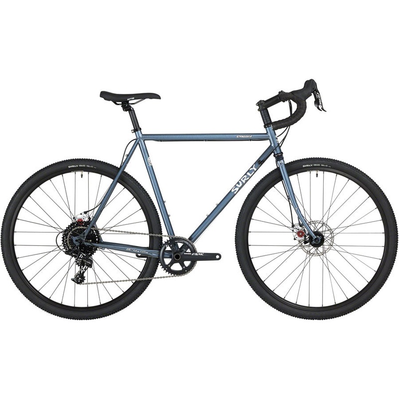 Surly Straggler Bike – 700c, Steel, Cold Steel Blue, 62cm