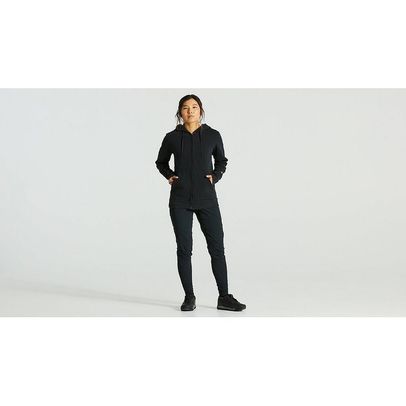 Specialized legacy zip-up hoodie wmn black s