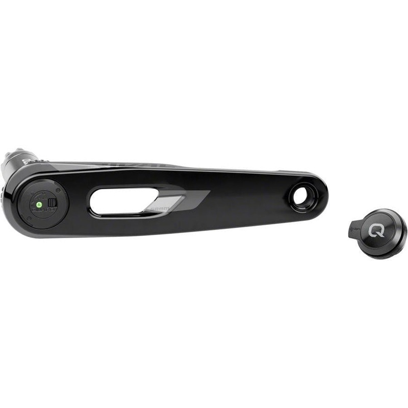 SRAM Rival AXS Wide Left Crank Arm and Power Meter Spindle Assembly – 165mm, 12/13-Speed, DUB PM Spindle, Black, E1