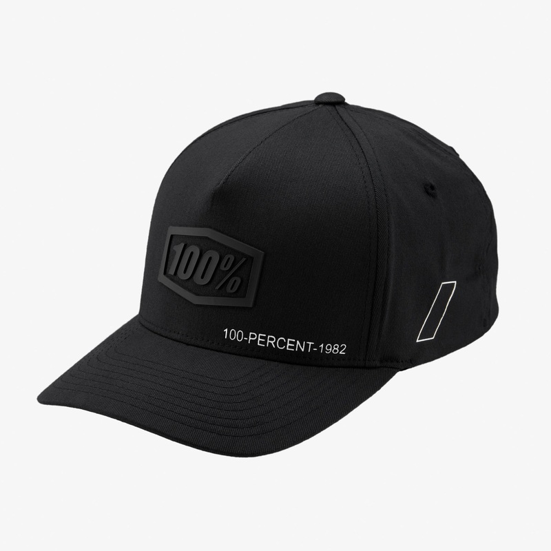 100% Shadow FlexFit Hat-Black