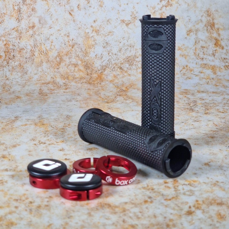 Box x ODI Hex Lock-On Grips Black / Red