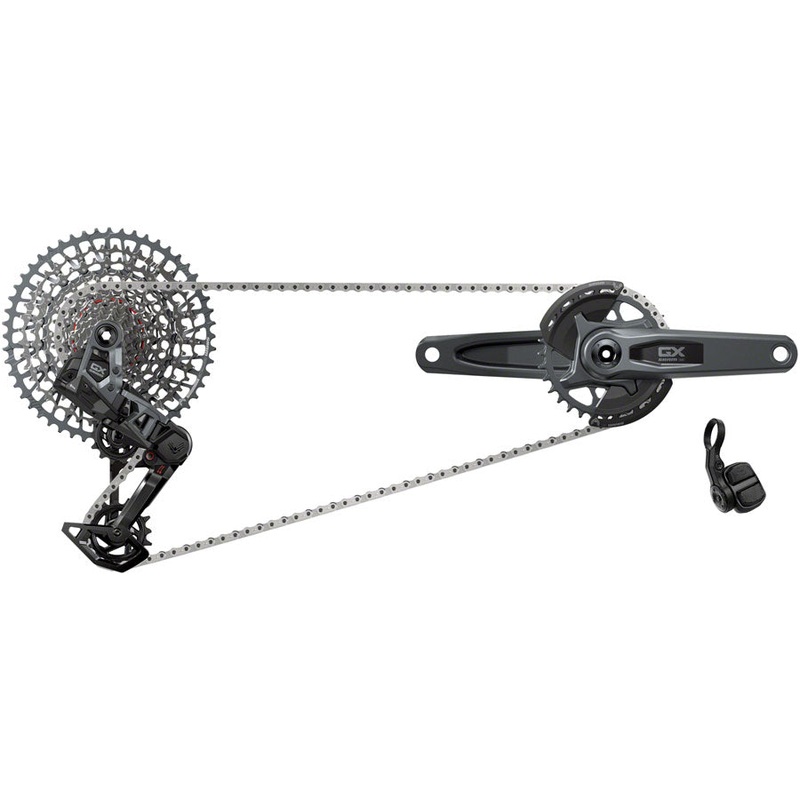 SRAM GX T-Type Eagle Transmission Groupset – 175mm Crank 32t Chainring AXS POD Controller 10-52t Cassette Rear Derailleur Chain