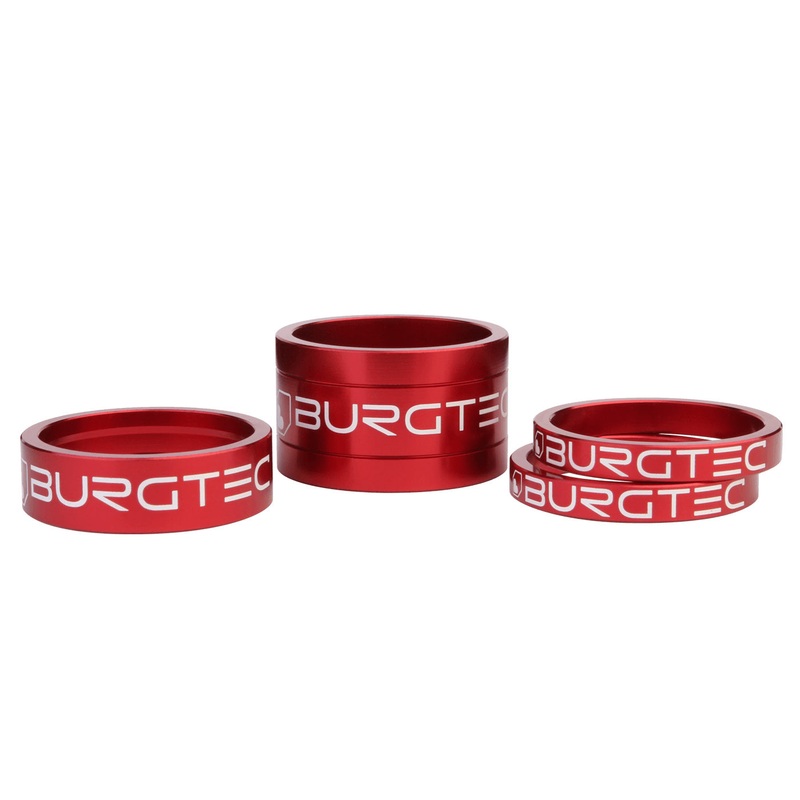 Burgtec Stem Spacer Kit – Race Red Set/4