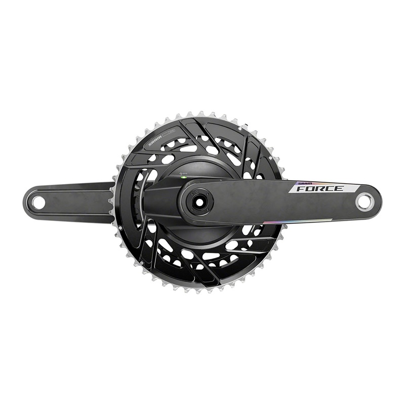 SRAM Force AXS Power Meter Crankset – 12-Speed, Thread Mount, 8-Bolt PM Spider, DUB Spindle, Carbon, E1