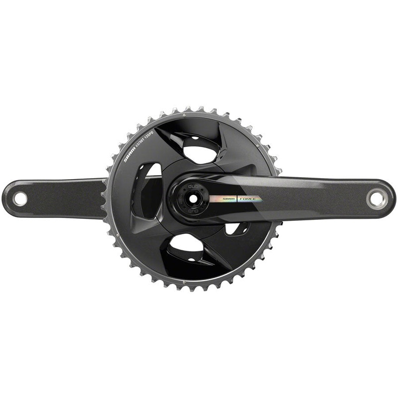 SRAM Force Wide Crankset – 172.5mm 2x 12-Speed 43/30t 94 BCD DUB Spindle Interface Iridescent Gray D2