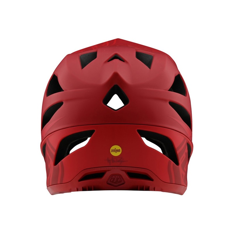 Troy Lee Designs Stage Full Face Helmet – Stealth – Red – 2020