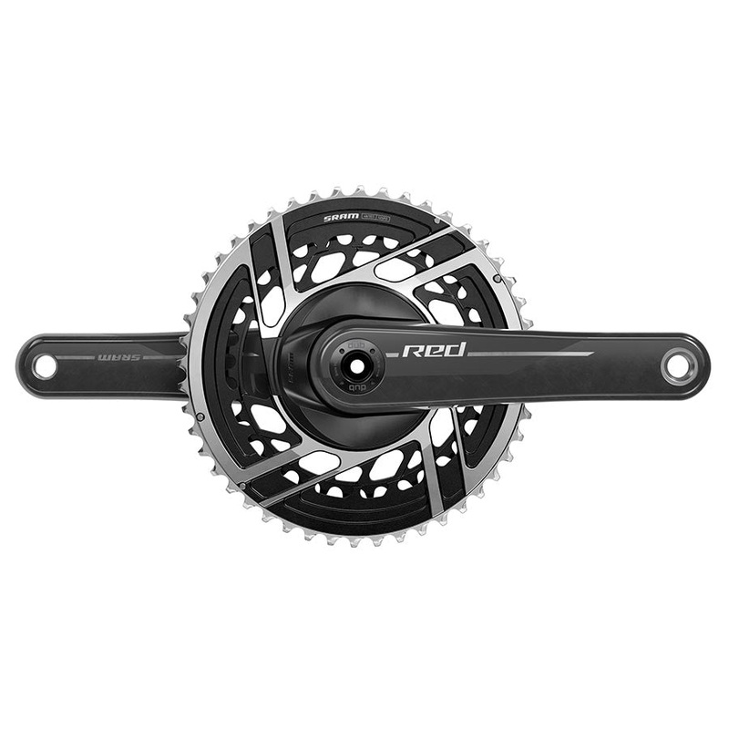 SRAM RED Crankset – 165mm 2x 12-Speed 50/37t 8-Bolt Direct Mount DUB Spindle Interface Natural Carbon E1