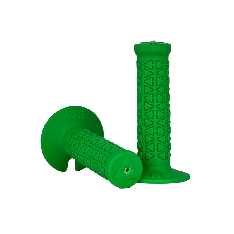 AME Mini BMX Grips – Flanged – Green – USA Made