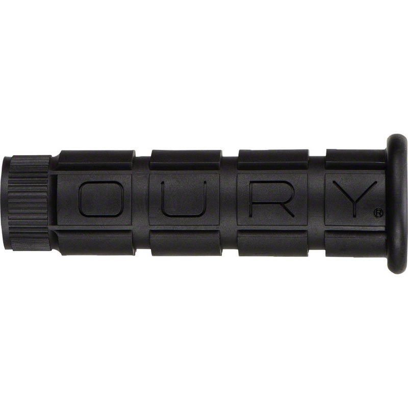 Oury Single Compound Handlebar Grips Black Flangeless No Lock 114mm