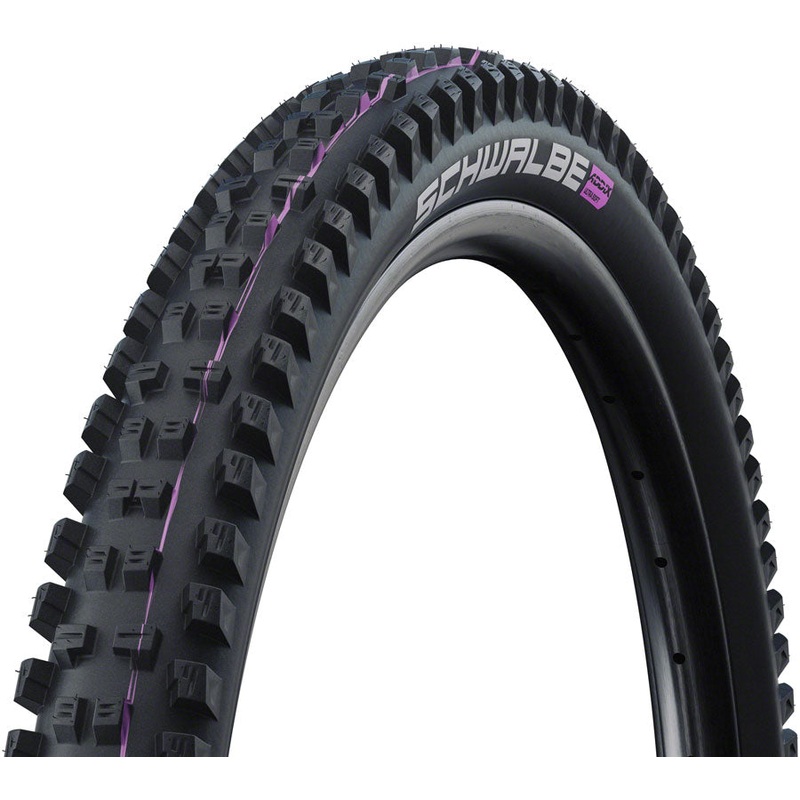 Schwalbe Tacky Chan Tire – 27.5 x 2.40 Tubeless Folding BLK Evolution Line Super Trail Addix Soft E-50