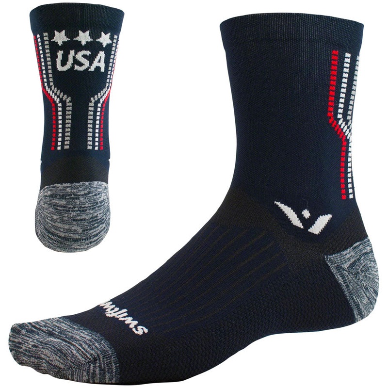 Swiftwick Vision Five Tribute Socks – 5″ USA Proud Small