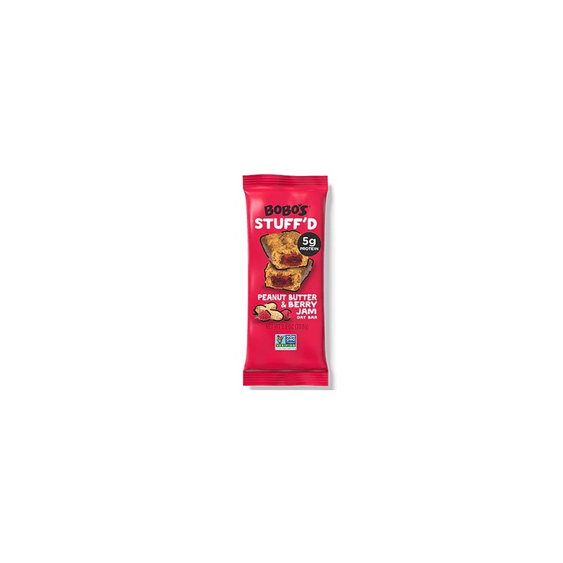 Bobo’s Peanut Butter & Berry Jam Stuff’d Oat Bar 12 Pack