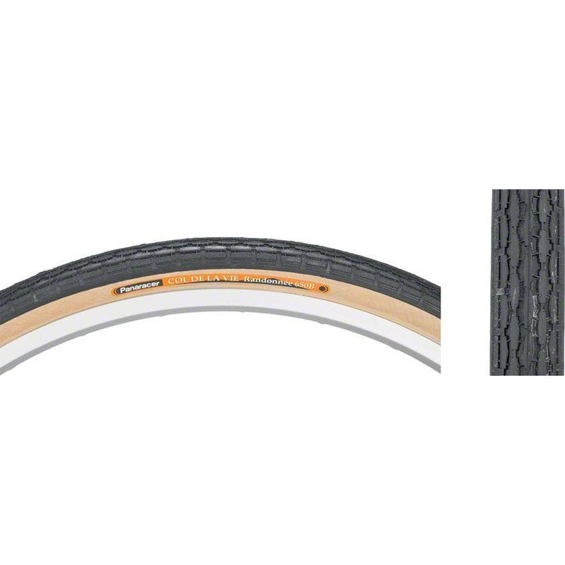 Panaracer Col de la Vie Tire – 650b x 38mm Clincher Wire Black/Tan 60tpi