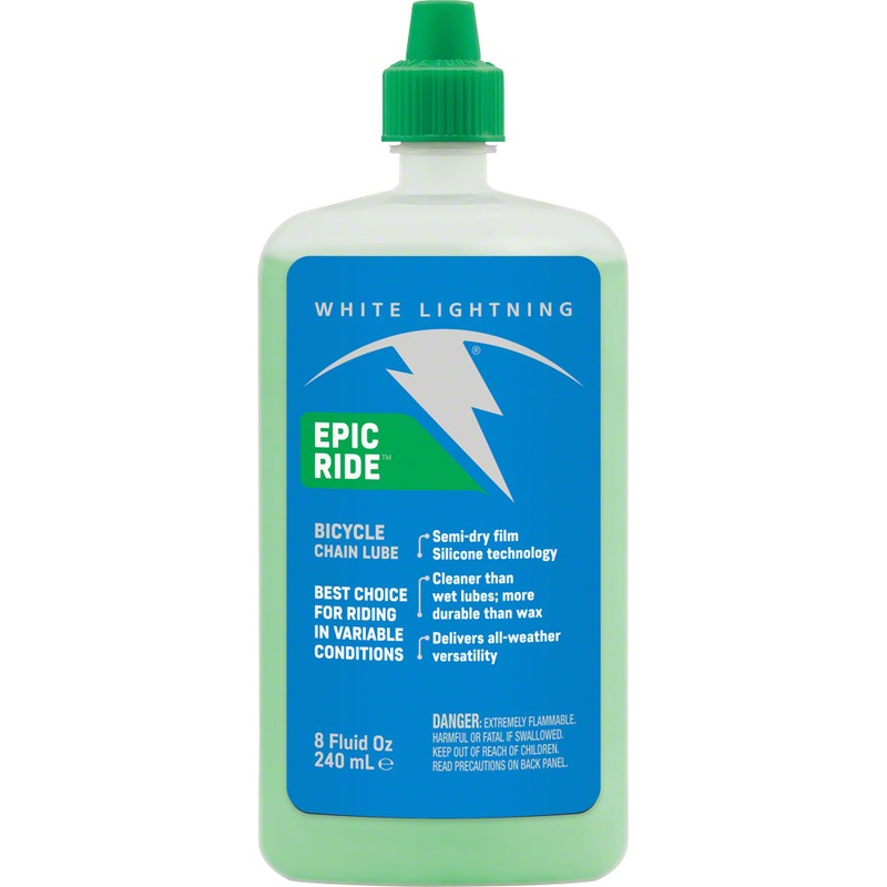 White Lightning Epic Ride Bike Chain Lube – 8oz Drip