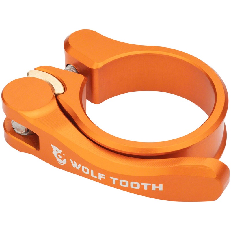 Wolf Tooth Components Quick Release Seatpost Clamp – 34.9mm, Orange