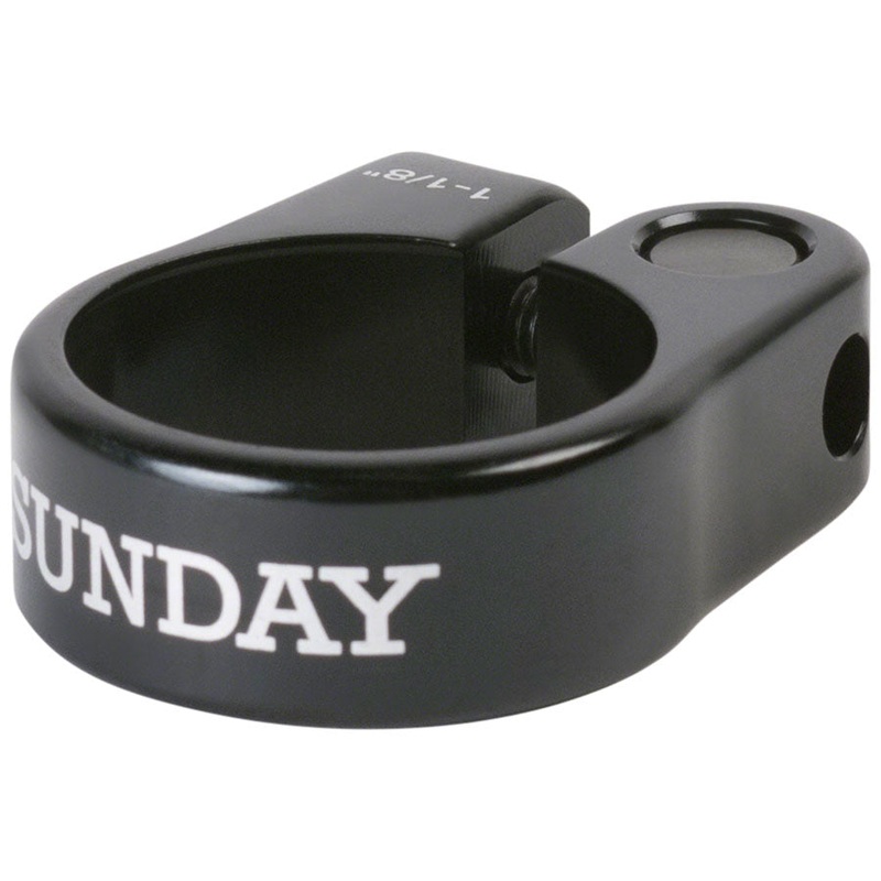 Sunday Slim Seatpost Clamp – 1-1/8″ Bolt-On Black