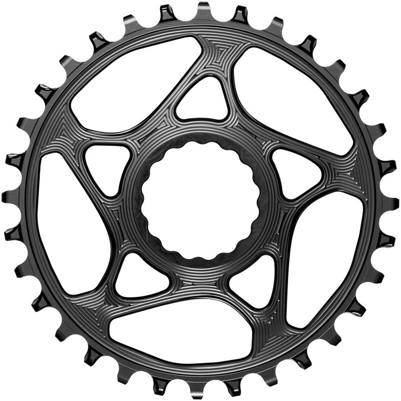 absoluteBLACK Round Narrow-Wide Direct Mount Chainring – 32t CINCH Direct Mount 3mm Offset BLK